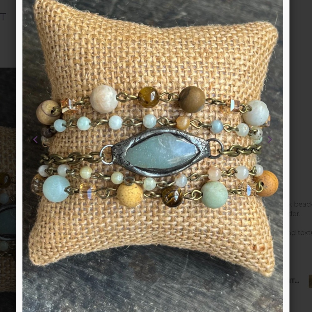 Bohemian “ Emory 2 “ BOHO 5 Strand Multi Colored Beaded Bracelet
